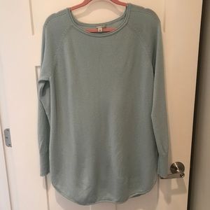 Nordstrom Halogen light blue Cashmere wool tunic
